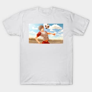 soccer player anime boy T-Shirt